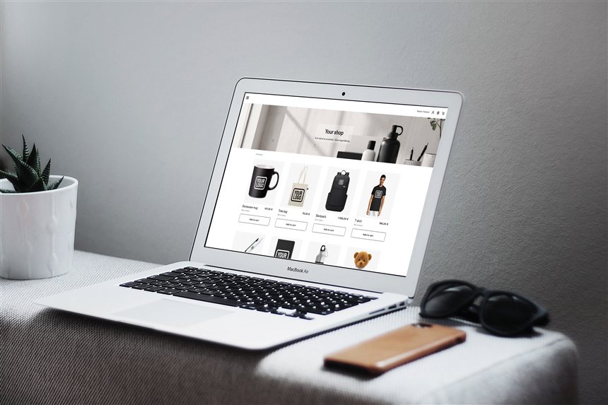 Screenshot des Webshops