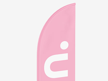 Beachflag mit Logo