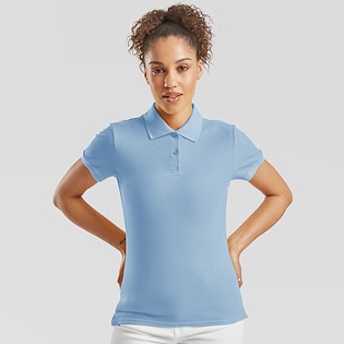 Fruit of the Loom Lady-Fit Premium Polo - sky