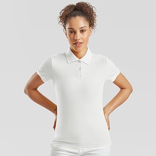 Fruit of the Loom Lady-Fit Premium Polo - white