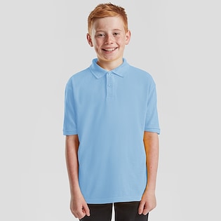 Fruit of the Loom 65/35 Kids Polo - sky