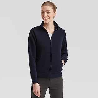 Fruit of the Loom Lady-Fit Premium Sweat Jacket - deep navy