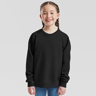 Fruit of the Loom Kids Classic Raglan Sweat - black