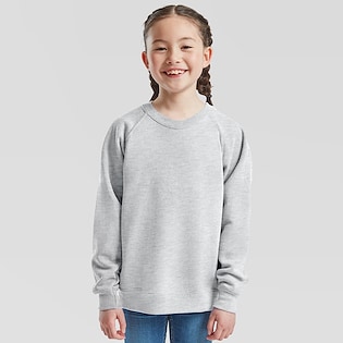 Fruit of the Loom Kids Classic Raglan Sweat - heather grey