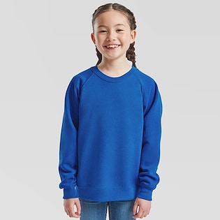 Fruit of the Loom Kids Classic Raglan Sweat - royal blue