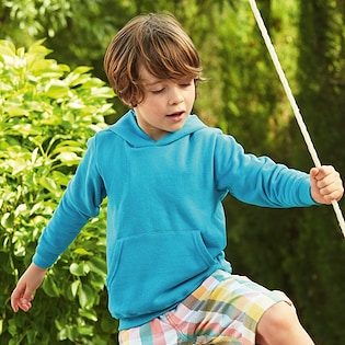 Fruit of the Loom Kids Classic Hooded Sweat - azure