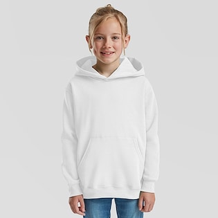 Fruit of the Loom Kids Classic Hooded Sweat - white