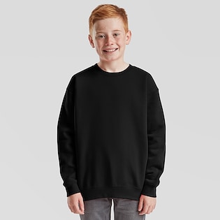 Fruit of the Loom Kids Premium Set-in Sweat - black
