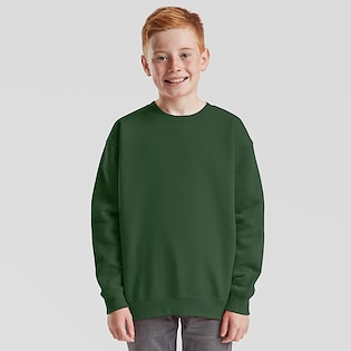 Fruit of the Loom Kids Premium Set-in Sweat - bottle green