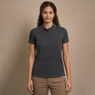 Tee Jays Ladies Heavy Polo - dark grey