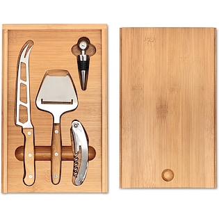 Käse & Wein-Set Bamboo