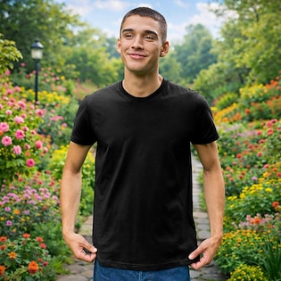 Neutral Mens Fitted T-shirt - black