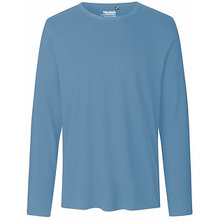 Neutral Mens Longsleeve T-shirt - dusty indigo