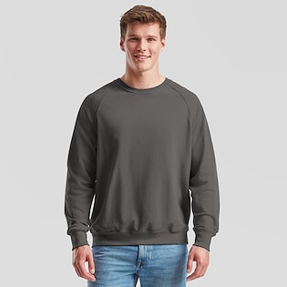 Fruit of the Loom Lightweight Raglan Sweat - light graphite