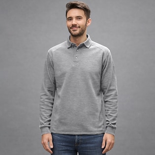 Russell Heavy Duty Workwear Collar Sweatshirt 012M - light oxford