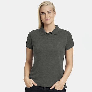 Neutral Ladies Classic Polo - dark heather