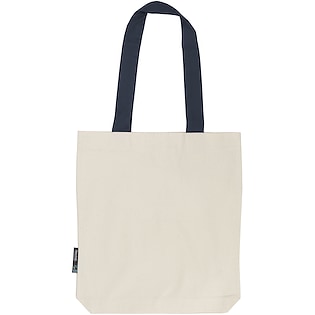 Neutral Twill Contrast Bag - navy