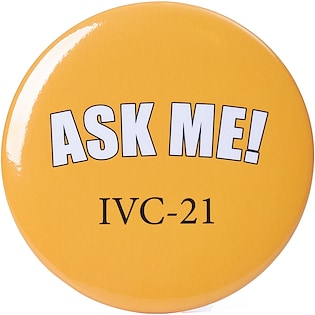 Werbe-Button Topic 100 mm