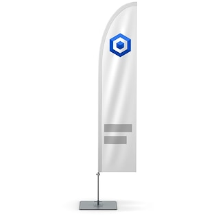 Beachflag Shark Medium, 310 cm