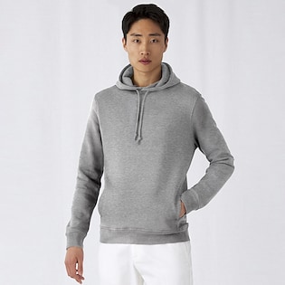 B&C Organic Hooded - heather grey