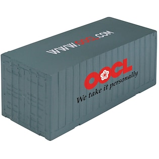 Stressball Container - grau