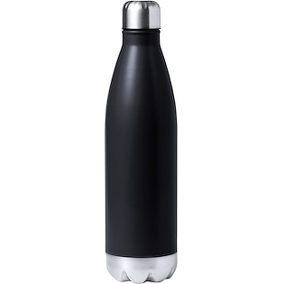 Thermosflasche Lotus, 75 cl - schwarz
