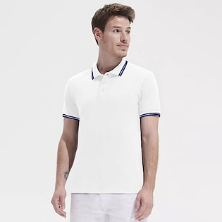 SOL´s Pasadena Men Polo - white/ navy