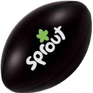 Stressball Rugby Ball - black