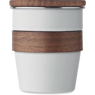 Metallbecher Wally - white