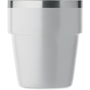 Metallbecher Cortina - white