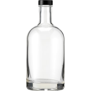 Glasflasche Fairfax Screw Cap, 70 cl - schwarz