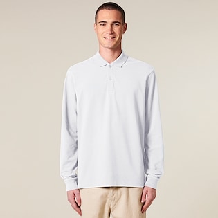 Stanley & Stella Prepster 2.0 Unisex Long Sleeve Polo - white