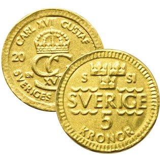 Schokoladenmünze 5 SEK