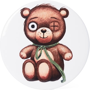 Werbe-Button Topic 76 mm