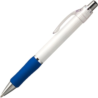 Werbestift Max Chrome - white/ dark blue