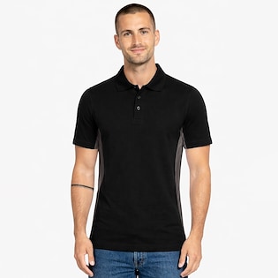 Kariban Polo Flag - black/ dark grey